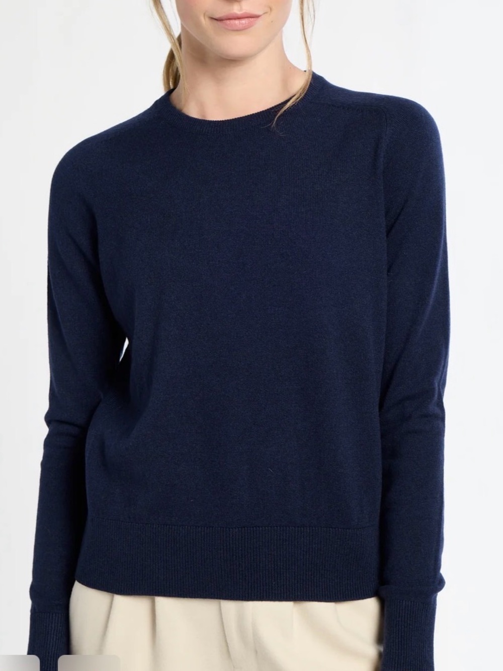 croft & barrow Navy Crewneck Sweater - Men's Classic Knit